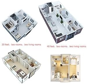 30ft Luxury 3-Bedroom Prefab Foldable Container Home