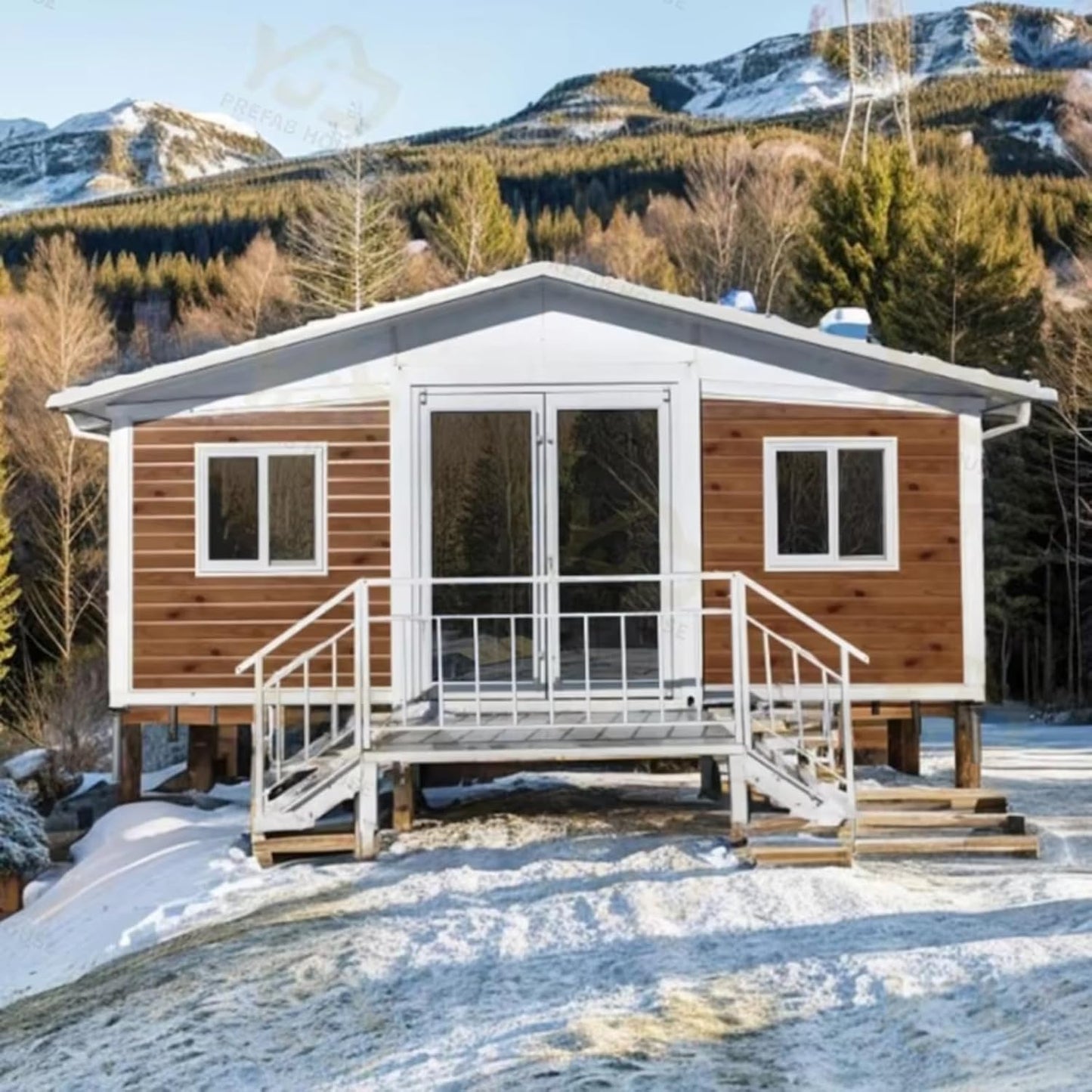 Expandable 20ft Prefab Two-Bedroom Container Home.