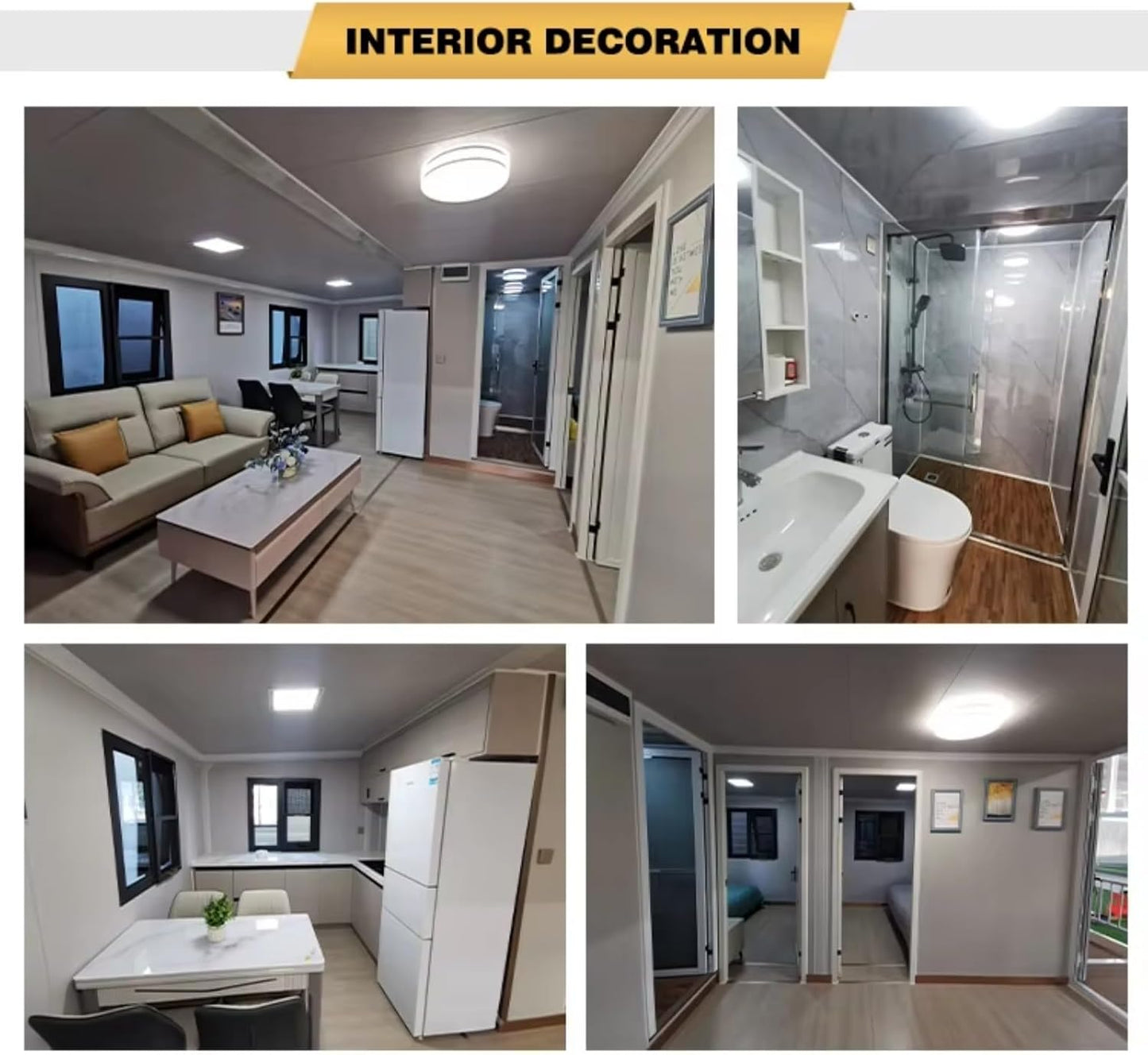 Expandable 20ft Prefab Two-Bedroom Container Home.