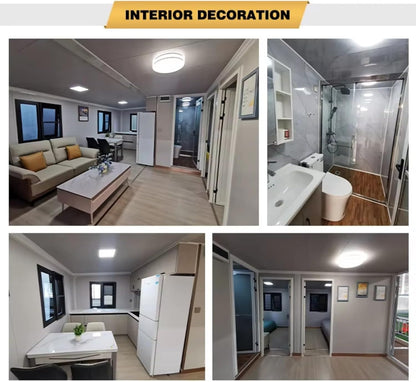 Expandable 20ft Prefab Two-Bedroom Container Home.