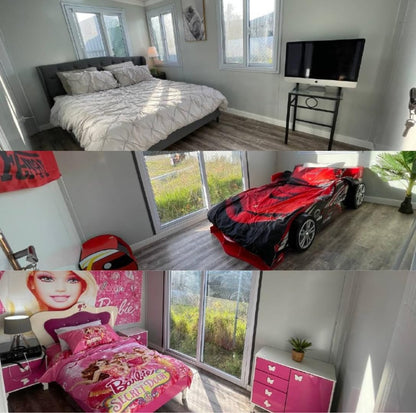 40ft Foldable Prefab 3-Bedroom Tiny Container Home