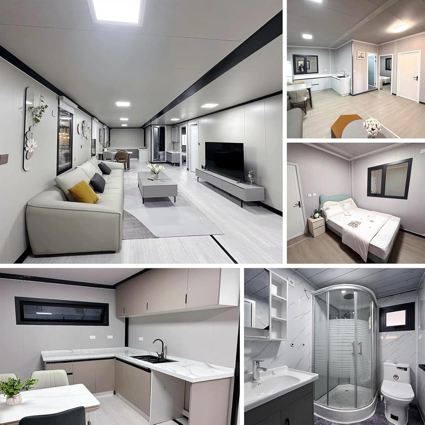 20ft Expandable Prefab 2-Bedroom Container Home.