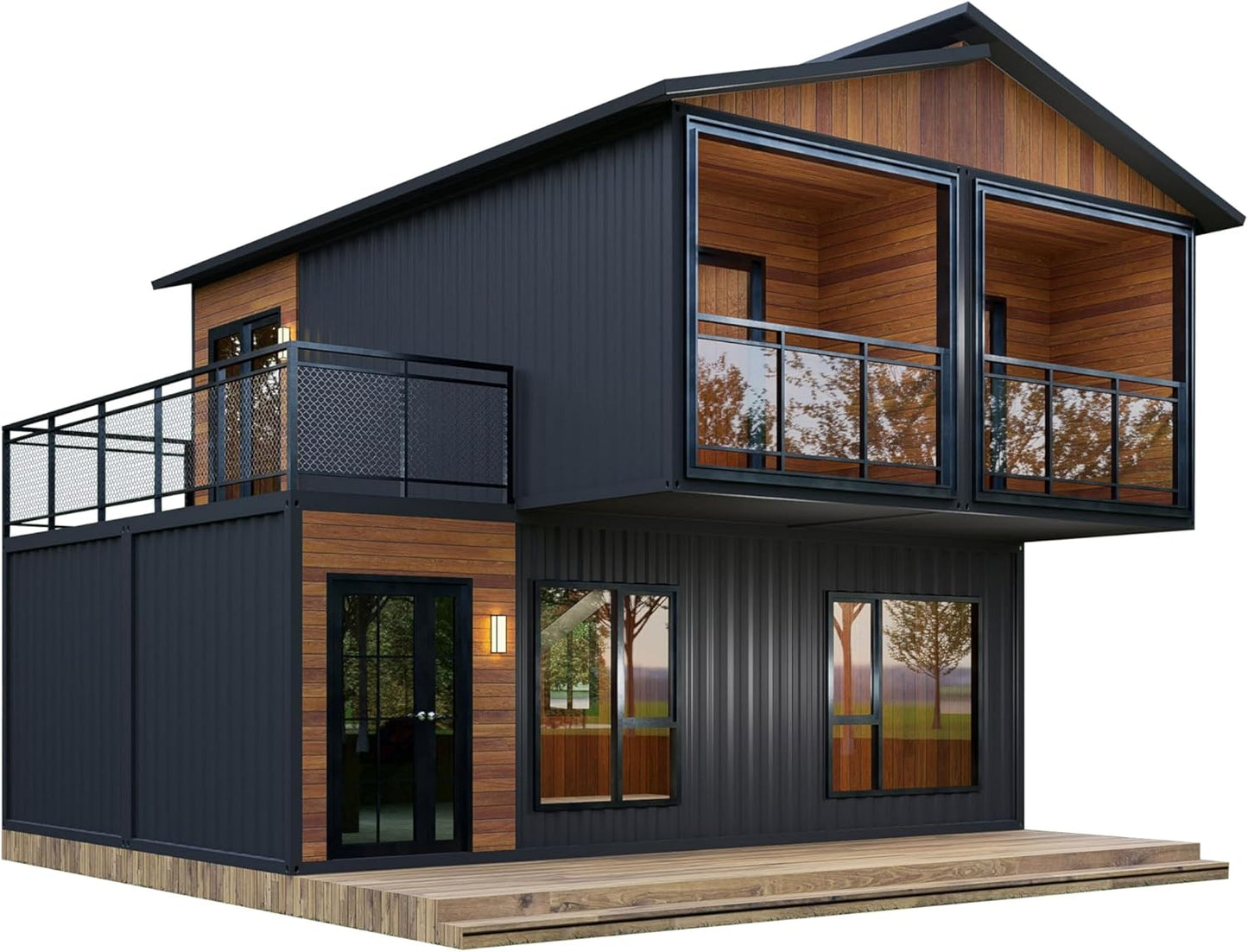 Foldable Double Story Barn Style Tiny Home.