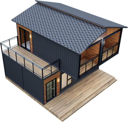 Foldable Double Story Barn Style Tiny Home.