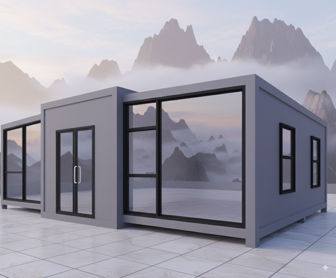 30ft Luxury 3-Bedroom Prefab Foldable Container Home